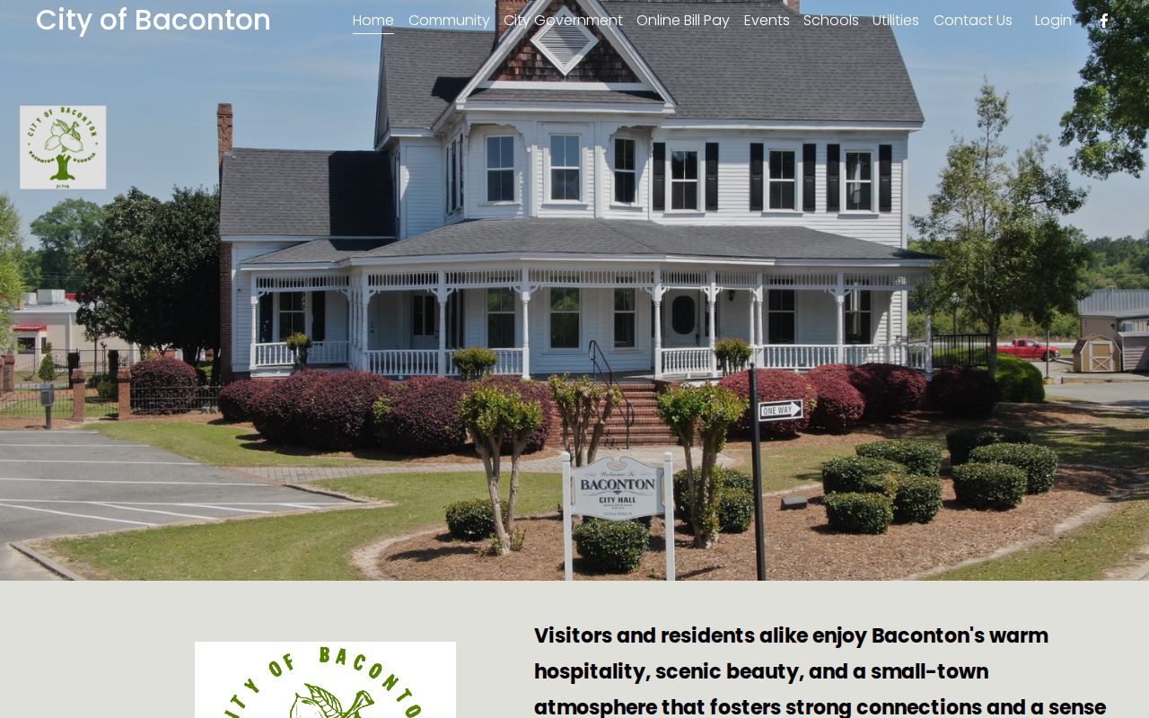 Mitchell County Baconton city-record source, official Baconton municipal page